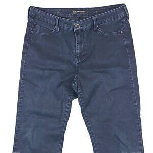 Liverpool Jeans size 14 / 32 Ankle Skinny Indigo Dark Wash Denim Stretch